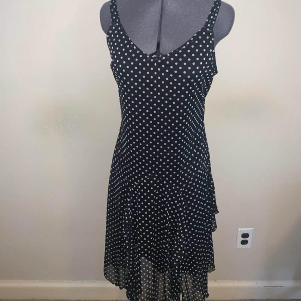 Polka-Dot Midi Dress